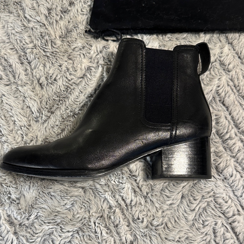 Rag & Bone Walker Black Leather Chelsea ankle Boots - Picture 3 of 7
